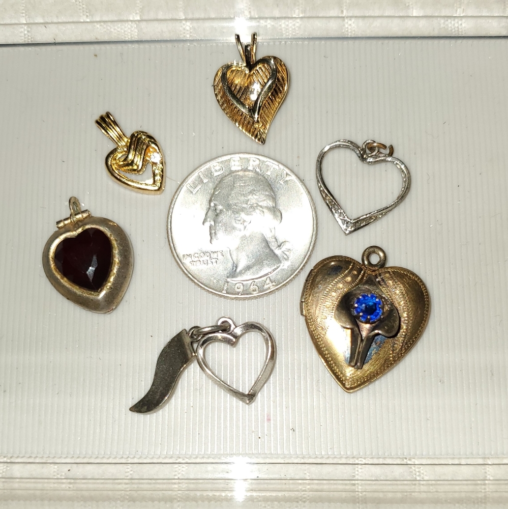 Lot of 6 vintage pendants